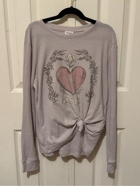 abercrombie kids Waffle-Knit Top in Beige
